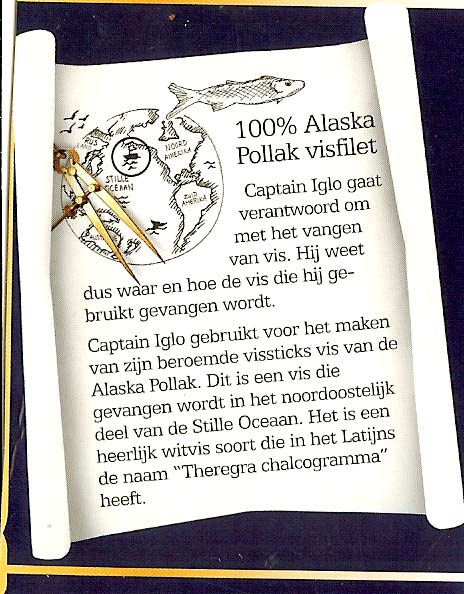 Captain Iglo kan niet schrijven
