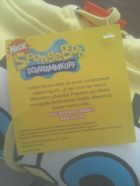 Lorem ipsum SpongeBob