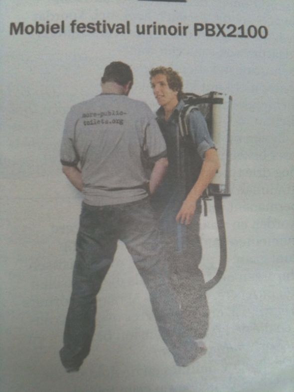 Maandagmorgenhumor: mobiel urinoir