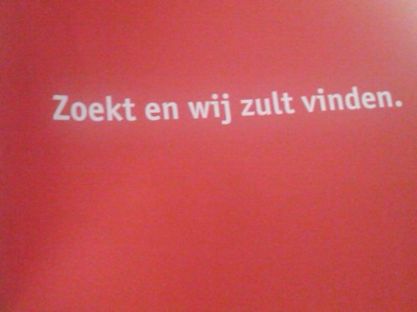 Zoekt en wij zult vinden