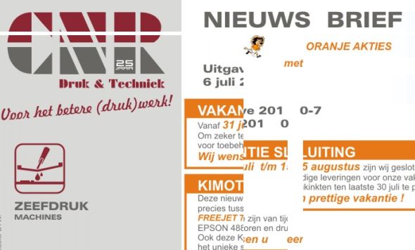Je zult zo'n nieuwsbrief krijgen...