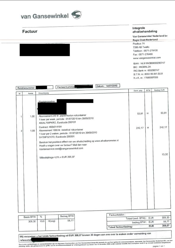 Afval bestaat niet volgens Van Gansewinkel... of toch?