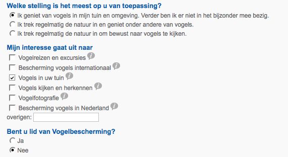 Voyeurs bij de Vogelbescherming