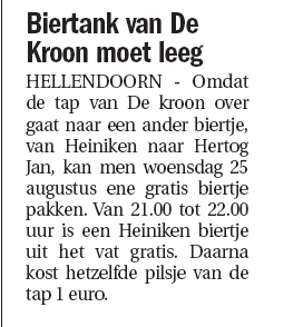 Nieuwe bierbrouwer: Heiniken