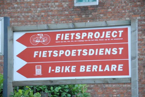 Alleen in België: fietspoetsdienst
