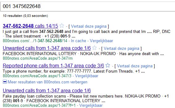 I Googled your number, now leave me alone
