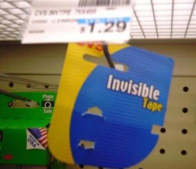 Maandagmorgenhumor: invisible tape