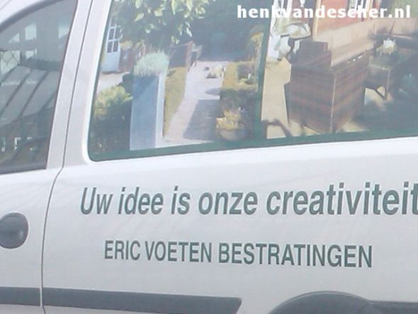 Uw idee is onze creativiteit