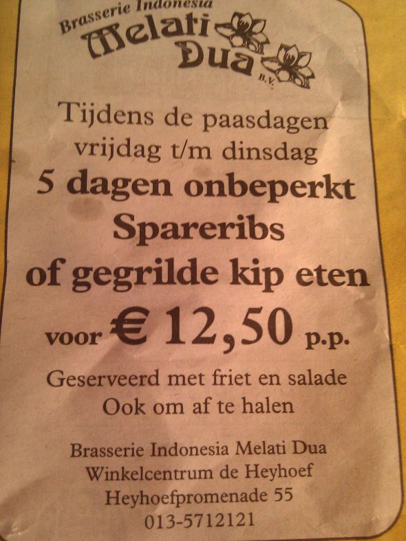 Zo, dat is goedkoop eten!
