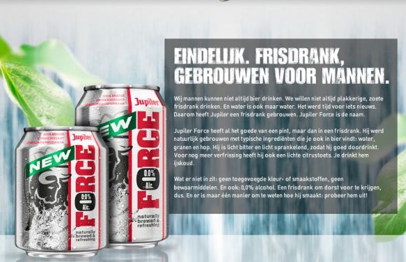 Jupiler Force: frisdrank voor mannen