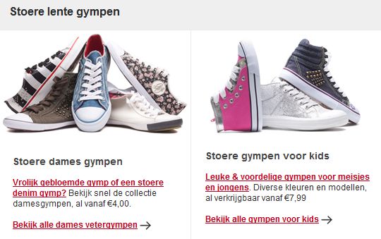 Gympen met en zonder spatie
