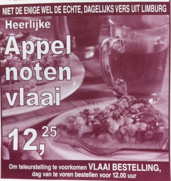 Wil je appel, noten of vlaai?