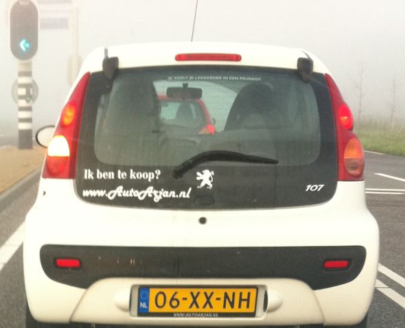 Deze auto vraagt zich af of hij te koop is