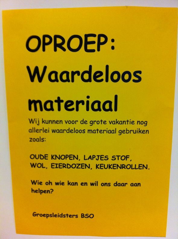 Waardeloos materiaal is nog steeds populair!