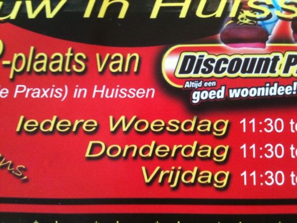 Woesdag gehakdag!