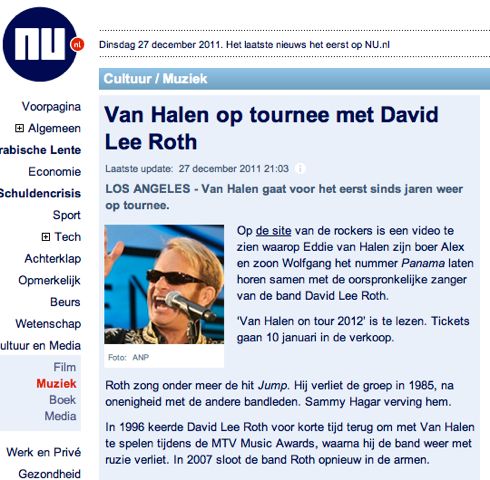 De boer van Eddie Van Halen