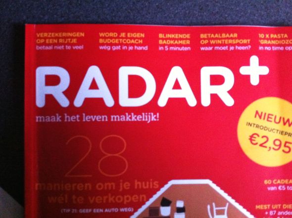 Radar Magazine leent slogan van DeLonghi