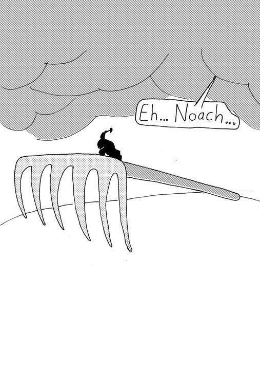 Maandagmorgenhumor: de hark van Noach