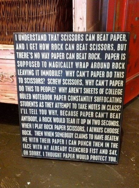 Maandagmorgenhumor: rock-paper-scissors