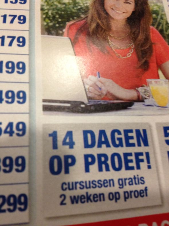Twee weken én 14 dagen op proef!