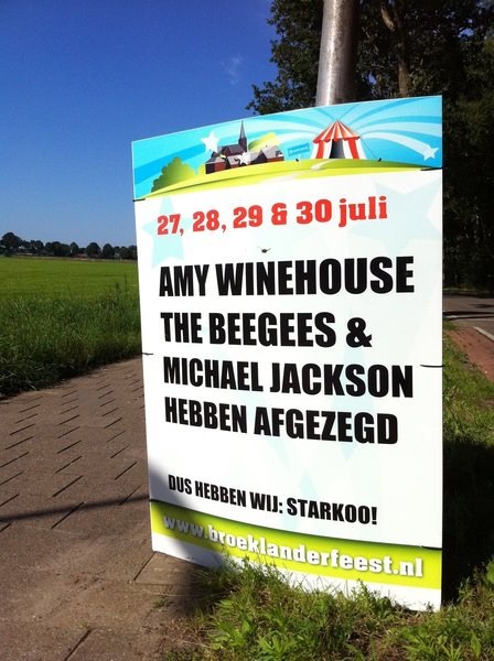 Maandagmorgenhumor: afzeggende artiesten