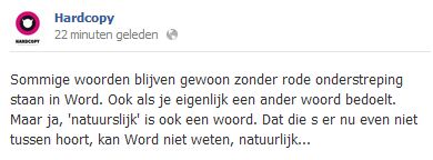 Welk woord glipte er bij jou tussendoor in Word?