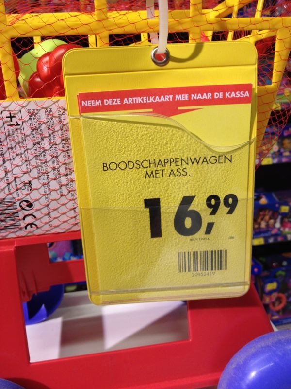 Boodschappenwagen met kont