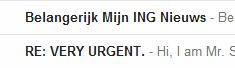 Spam is altijd belangerijk