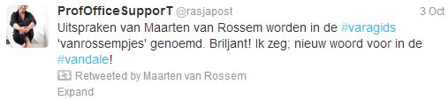 Nieuw woord: vanrossempjes