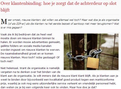 achterdeur op slot?