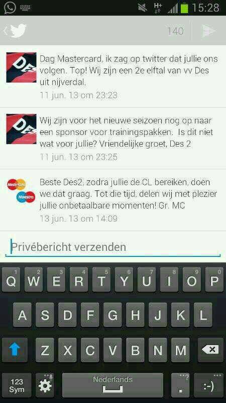 Leuk geprobeerd, heren voetballers!