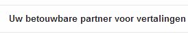 Eindelijk een betouwbare partner gevonden...