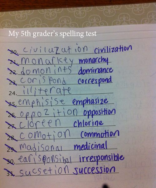 Spelling, de ironische variant