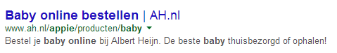 Dat krijg je van automatisch gegenereerde meta titles en descriptions