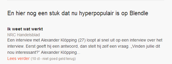 Mooi man, zelfbevlekking in je eigen nieuwsbrief