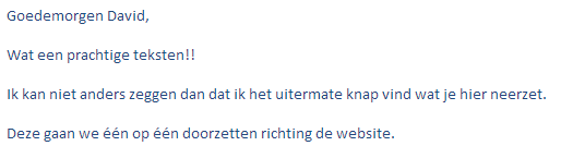 Eer van mijn werk