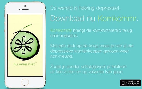Maandagmorgenhumor: de Komkommr-app
