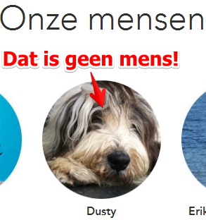 Hoezo 'Onze mensen'?