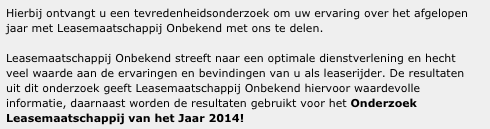 Zeg, hoe heette die leasemaatschappij nou?