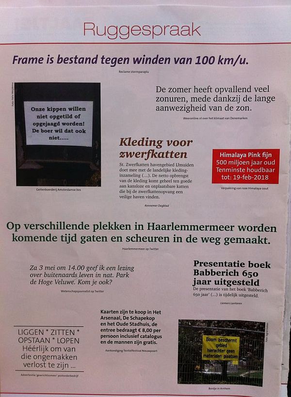 Vakantieblog: Ruggespraak deel 2
