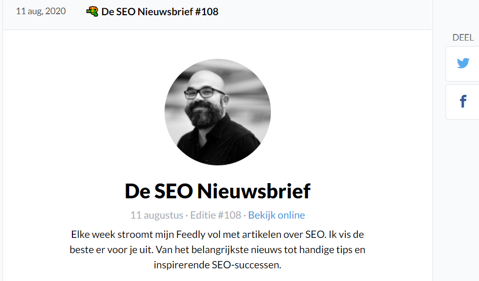 Volg de SEO-nieuwsbrief van Martijn Koetsier!